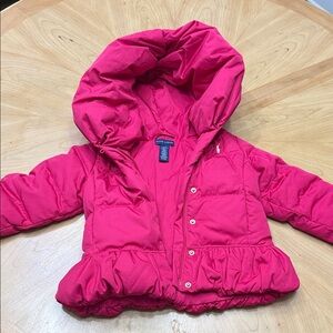 Ralph Lauren Kids Fuchsia Puffer Coat